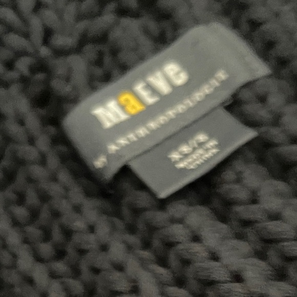 Maeve by Anthropologie Striped Sleeveless Sweater Duster XS/S, Chunky Navy Knit - Picture 6 of 9